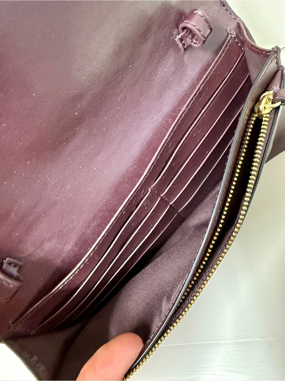 Coach Black Signature Embossed Patent Leather Crossbody Wallet Clutch - Picture 7 of 13